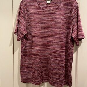Allison Daley Multicolor TShirt 2X but measurements shows it is a XL